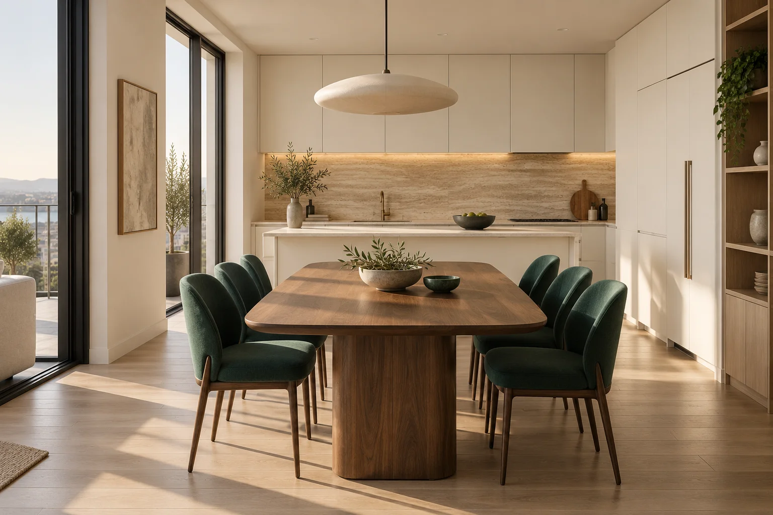 Illustrative dining space