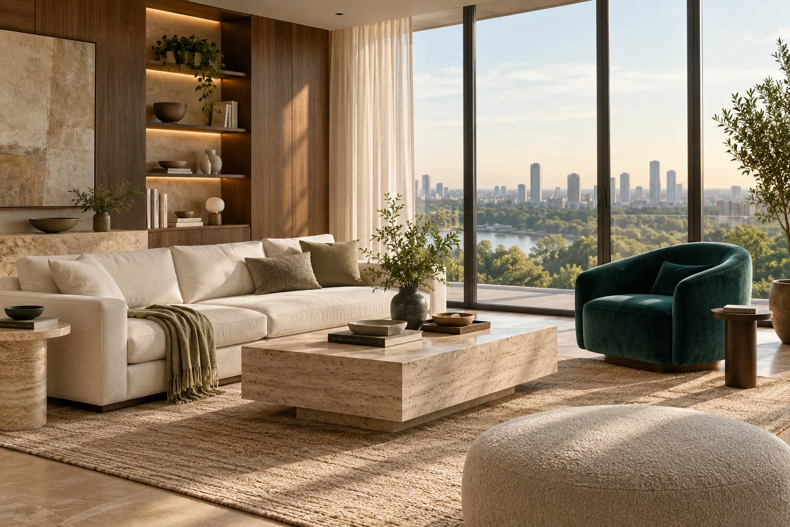 Illustrative connected living room